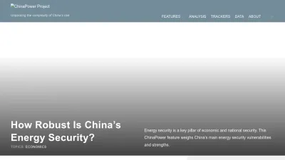 Screenshot preview of chinapower.csis.org