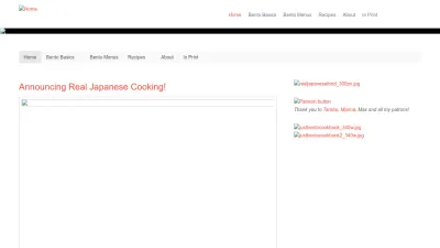 Screenshot preview of justbento.com