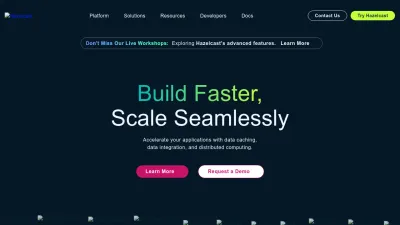 Screenshot preview of hazelcast.com