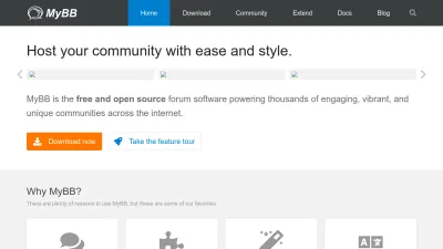 Screenshot preview of mybb.com