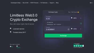 Screenshot preview of changenow.io