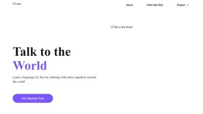 Screenshot preview of hellotalk.com