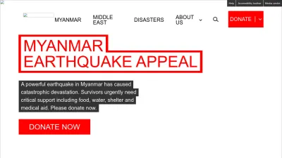 Screenshot preview of dec.org.uk