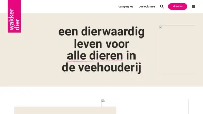 Screenshot preview of wakkerdier.nl
