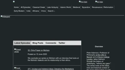 Screenshot preview of historyofphilosophy.net