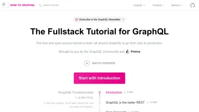 Screenshot preview of howtographql.com