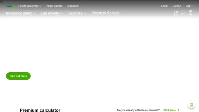 Screenshot preview of sanitas.com