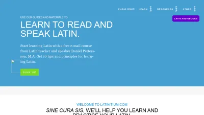 Screenshot preview of latinitium.com