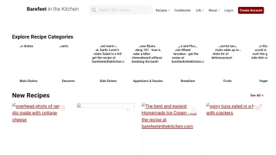 Screenshot preview of barefeetinthekitchen.com