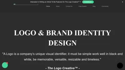 Screenshot preview of thelogocreative.co.uk