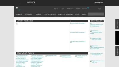 Screenshot preview of loopmasters.com