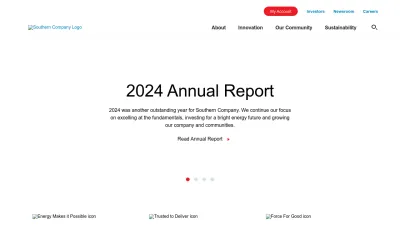 Screenshot preview of southerncompany.com