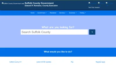 Screenshot preview of suffolkcountyny.gov