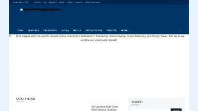 Screenshot preview of deeperblue.com