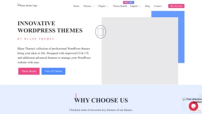 Screenshot preview of blazethemes.com