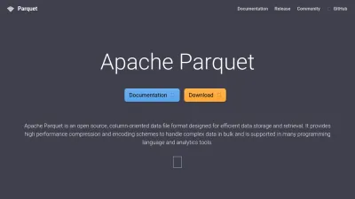 Screenshot preview of parquet.apache.org