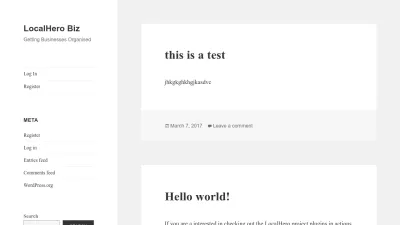Screenshot preview of localhero.biz