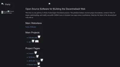 Screenshot preview of paritytech.github.io