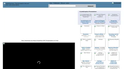 Screenshot preview of powershow.com