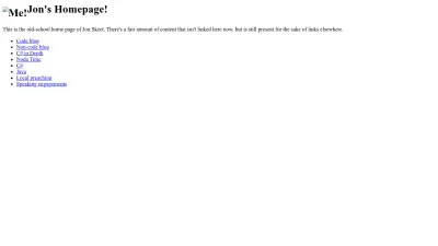Screenshot preview of jonskeet.uk