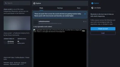 Screenshot preview of chaos.social