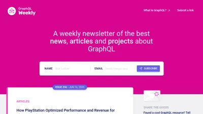 Screenshot preview of graphqlweekly.com