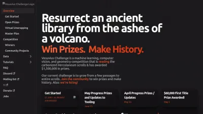 Screenshot preview of scrollprize.org