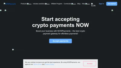 Screenshot preview of nowpayments.io