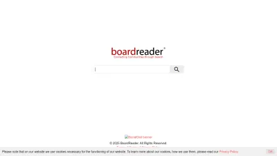 Screenshot preview of boardreader.com