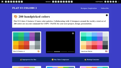 Screenshot preview of flatuicolors.com