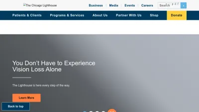 Screenshot preview of chicagolighthouse.org