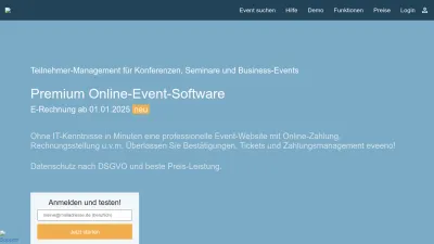 Screenshot preview of eveeno.com