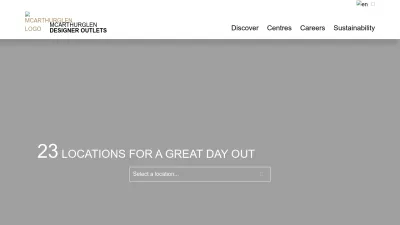 Screenshot preview of mcarthurglen.com