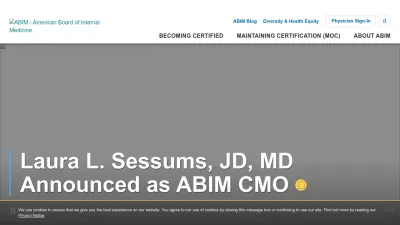 Screenshot preview of abim.org