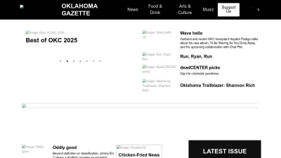 Screenshot preview of okgazette.com