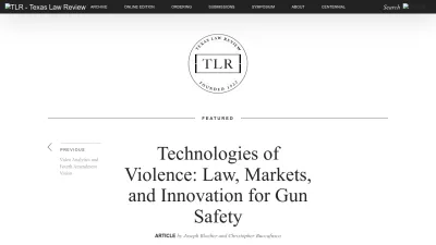 Screenshot preview of texaslawreview.org