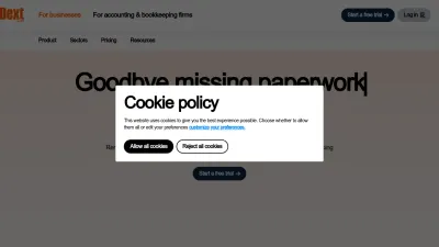 Screenshot preview of dext.com
