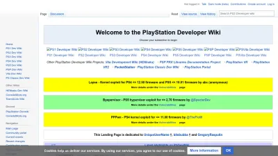 Screenshot preview of psdevwiki.com