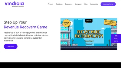 Screenshot preview of vindicia.com