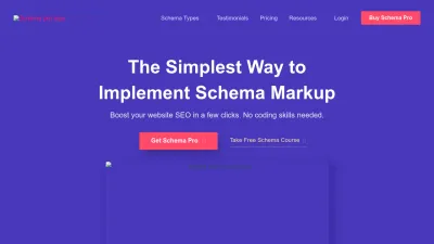 Screenshot preview of wpschema.com