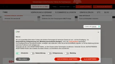 Screenshot preview of mbe.de