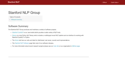 Screenshot preview of stanfordnlp.github.io