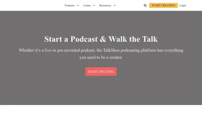 Screenshot preview of talkshoe.com