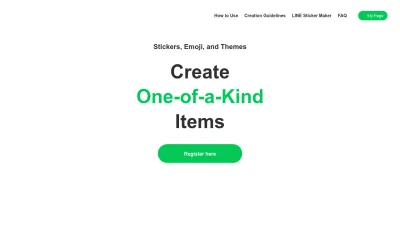 Screenshot preview of creator.line.me