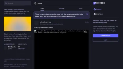 Screenshot preview of swiss.social