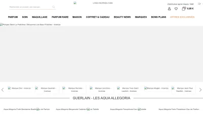 Screenshot preview of incenza.com