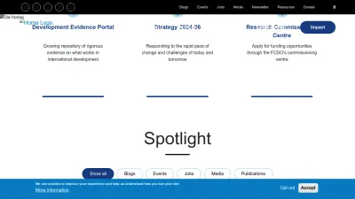 Screenshot preview of 3ieimpact.org