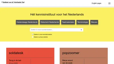 Screenshot preview of ivdnt.org