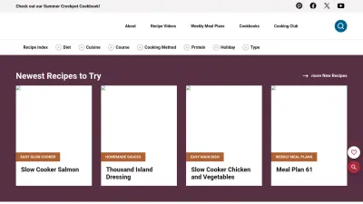 Screenshot preview of eatingonadime.com