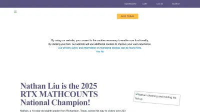 Screenshot preview of mathcounts.org